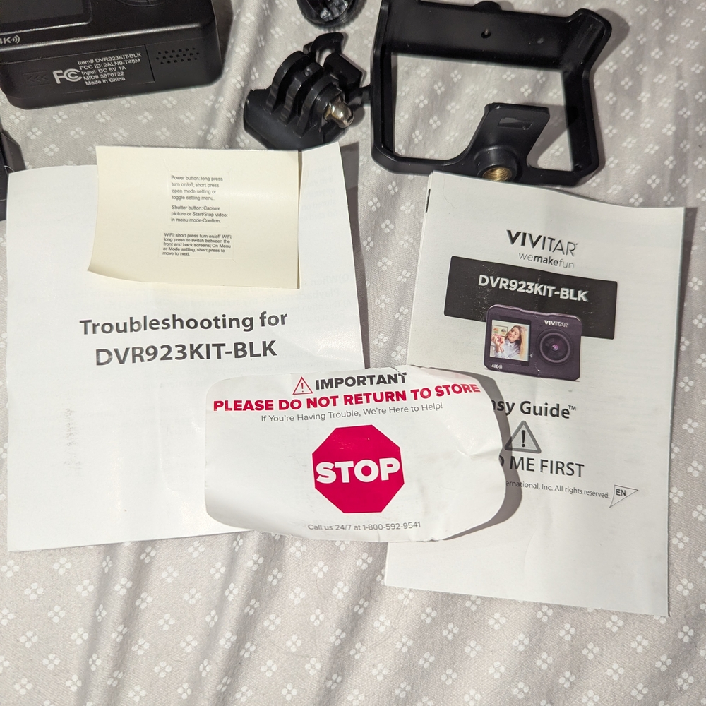 VIVITAR ACTION GO-PRO CAMERA AND ACCESSORIES - Picture 7 of 10
